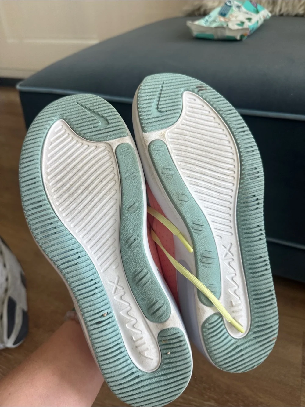 Nike Women's Pastel Pink, Blue & Yellow Sneakers